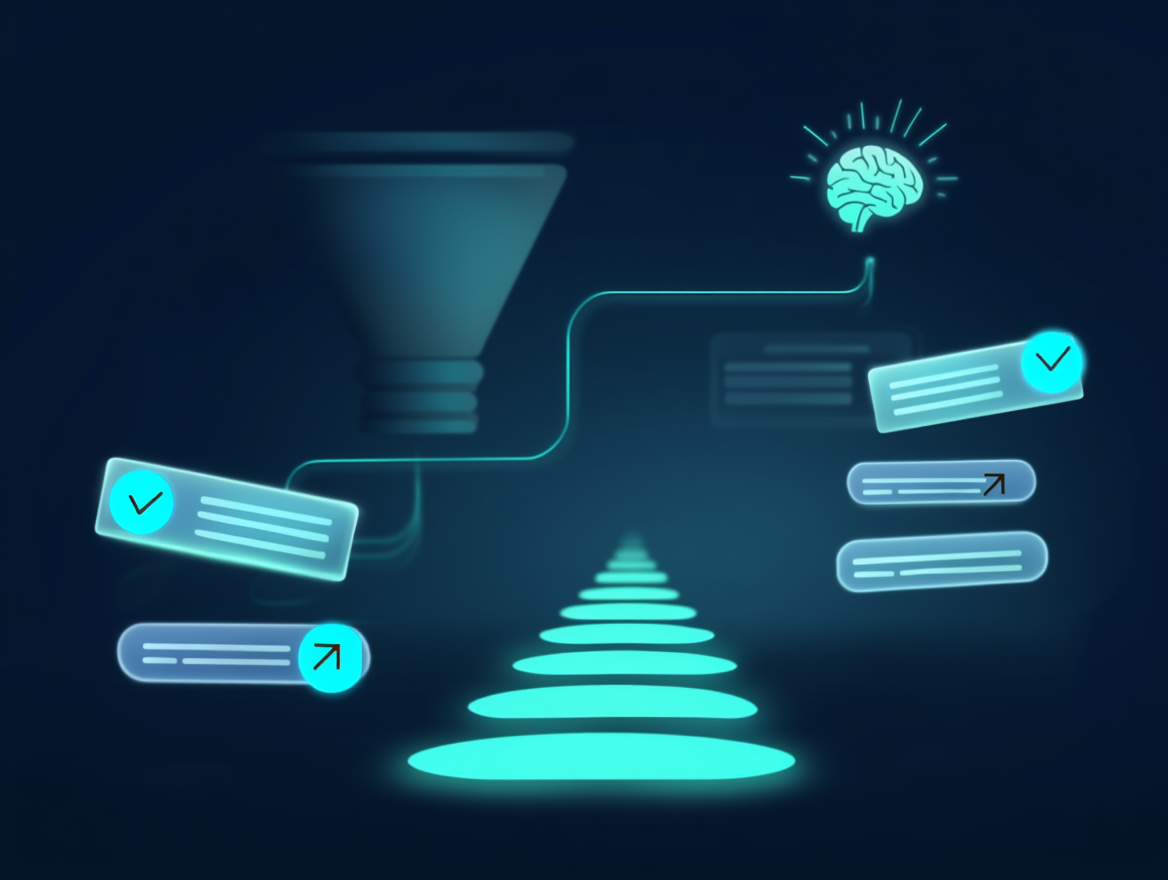 One click lead overview illustration