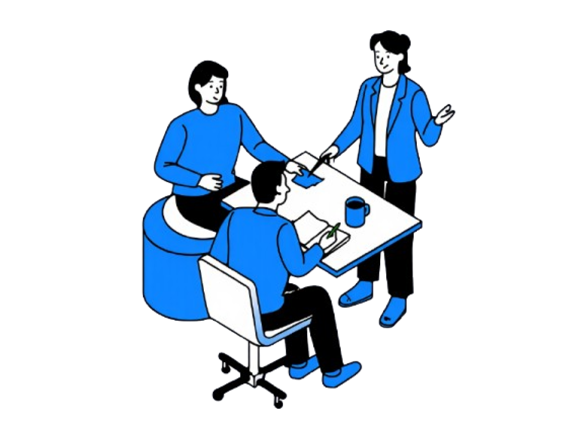 Early sales teams illustration